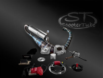 KIT MARMITTA ST ACCENSIONE BIGVALVE ALBERO MOTORE E CILINDRO ATHENA BIGBORE 70cc MINARELLI VERTICALE SP.12