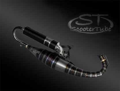 MARMITTA ST-70S CARBON PER PIAGGIO CILINDRI TPR/MK2 70cc AIRSAL 70/77cc